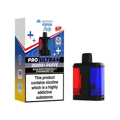 Hayati Pro Ultra Plus Pods Blue Razz Pineapple - Strawberry Ice