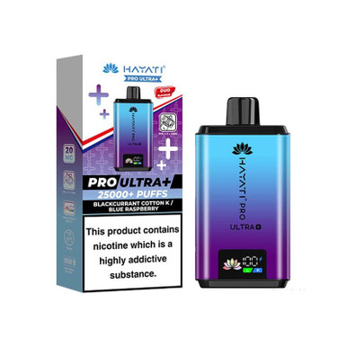 Hayati Pro Ultra Plus 25000 Pod Kit Blackcurrant Cotton K - Blue Raspberry