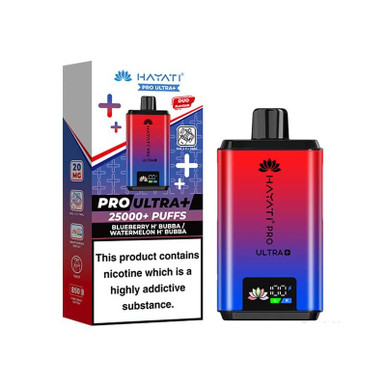 Hayati Pro Ultra Plus 25000 Pod Kit Blueberry H'Bubba - Watermelon Hubba Bubba