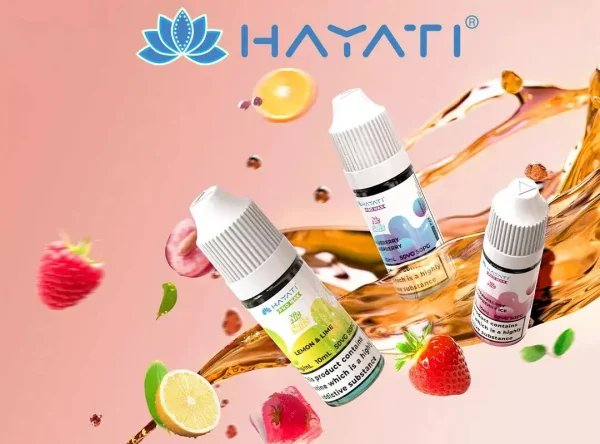 Hayati Pro Max nic salt bottles